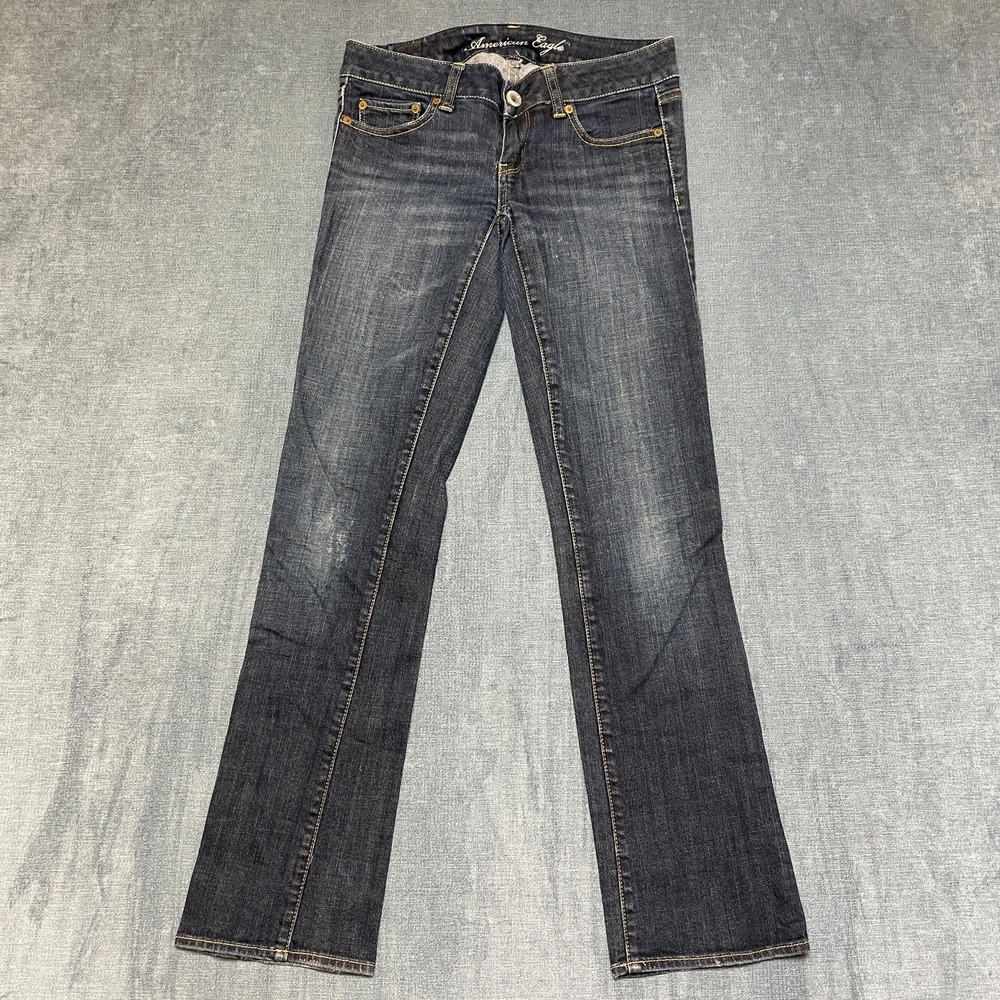 American Eagle Outfitters Stretch Jeans Women 29x30 Blue Denim Flared Leg Trendy